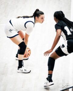 Photo of Hailey back on the court.